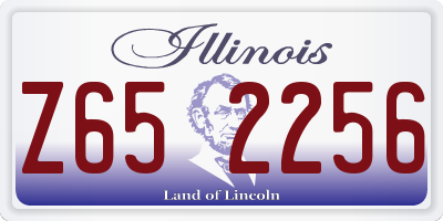 IL license plate Z652256