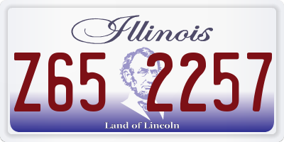 IL license plate Z652257