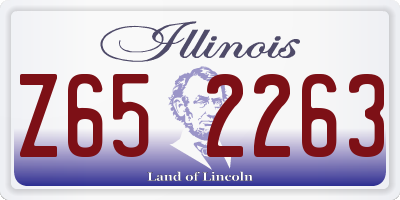 IL license plate Z652263