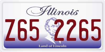 IL license plate Z652265