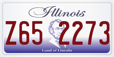 IL license plate Z652273