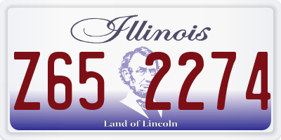 IL license plate Z652274