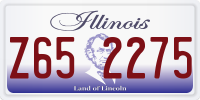 IL license plate Z652275