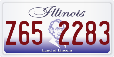 IL license plate Z652283