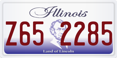 IL license plate Z652285