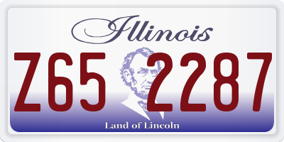IL license plate Z652287