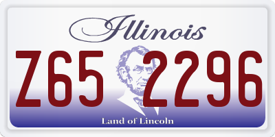 IL license plate Z652296