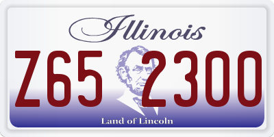 IL license plate Z652300