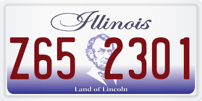 IL license plate Z652301