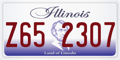 IL license plate Z652307