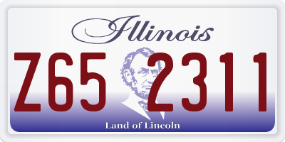 IL license plate Z652311