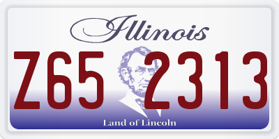 IL license plate Z652313
