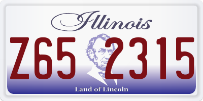 IL license plate Z652315