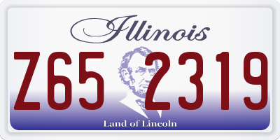 IL license plate Z652319