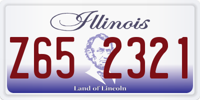 IL license plate Z652321