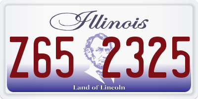 IL license plate Z652325