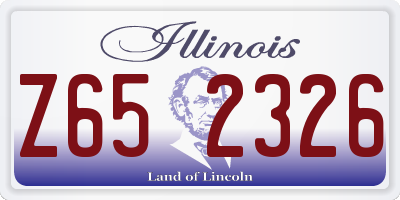 IL license plate Z652326
