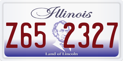 IL license plate Z652327