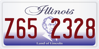 IL license plate Z652328