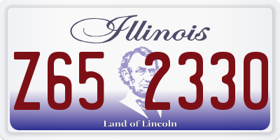 IL license plate Z652330