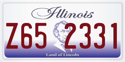 IL license plate Z652331