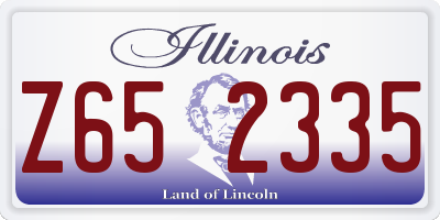 IL license plate Z652335
