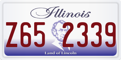 IL license plate Z652339