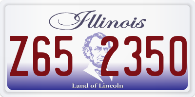 IL license plate Z652350