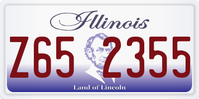 IL license plate Z652355