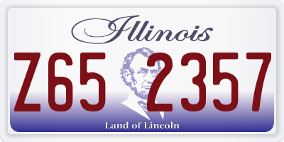 IL license plate Z652357