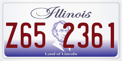 IL license plate Z652361