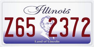 IL license plate Z652372