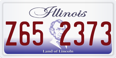 IL license plate Z652373