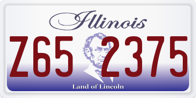 IL license plate Z652375