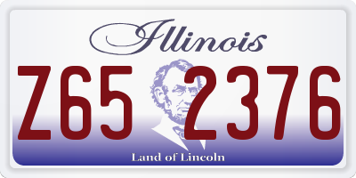 IL license plate Z652376