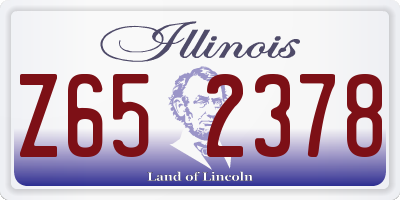 IL license plate Z652378