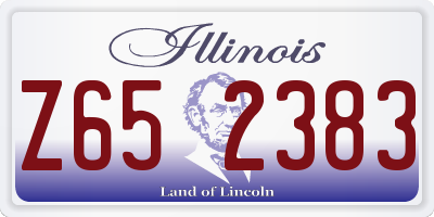 IL license plate Z652383