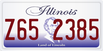 IL license plate Z652385