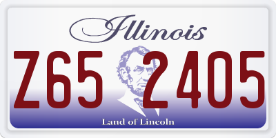 IL license plate Z652405