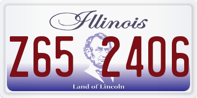 IL license plate Z652406
