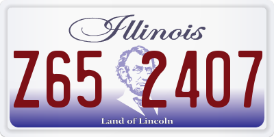 IL license plate Z652407