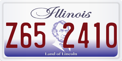 IL license plate Z652410