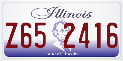 IL license plate Z652416