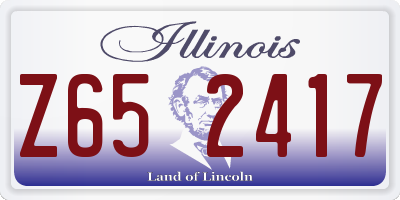 IL license plate Z652417