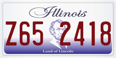 IL license plate Z652418