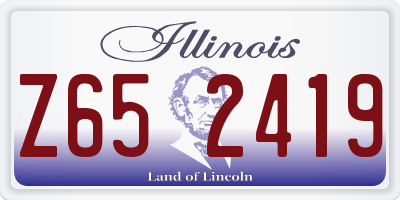 IL license plate Z652419