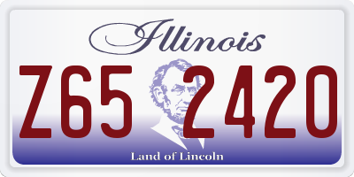IL license plate Z652420