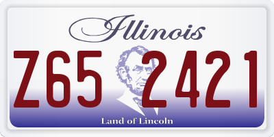 IL license plate Z652421