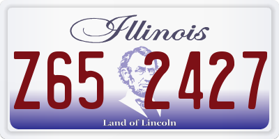 IL license plate Z652427