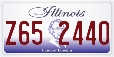 IL license plate Z652440
